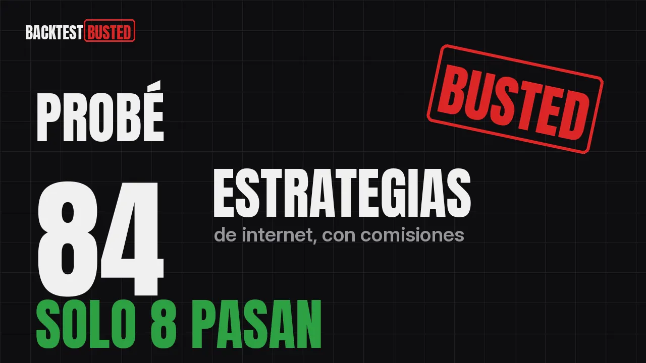 Miniatura del tráiler: probé 84 estrategias de internet, con comisiones; solo 8 pasan.